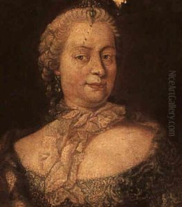Portrait Of The Empress Maria Theresa by Martin van Meytens the Younger