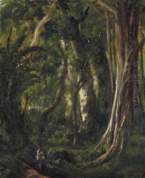 Travellers In A Cuban Forest - view 1
