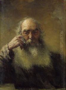 Brustbildnis Eines Bartigen Mannes