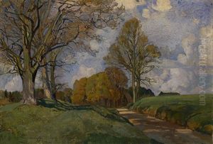 Road To The Forest, Autumn by Ivan Miasoyedov