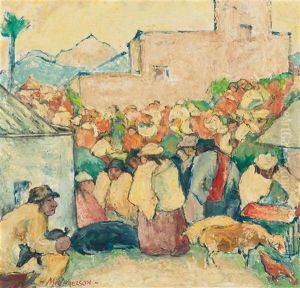 Menschenmenge Auf Platz In Ecuador by Hans Michaelson