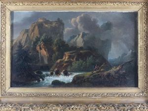 Paysage Au Torrent by Achille Etna Michallon