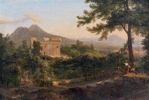 Vue Animee De La Baie De Naples Avec Temple