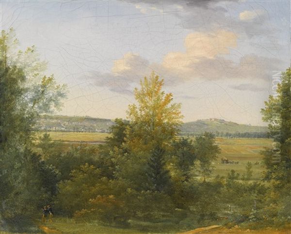 Pastoral Landscape With Two Travellers - view 1
