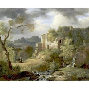 Italianate Landscape With Figures On A Path Near Ruins Italianate Landscape With Figures On A Path Near Ruins