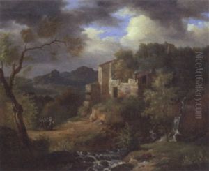 Italianate Landscape With Figures On A Path Near Ruins Italianate Landscape With Figures On A Path Near Ruins