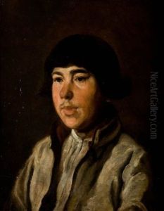 Portret Wiejskiego Chlopca by Piotr Michalowski