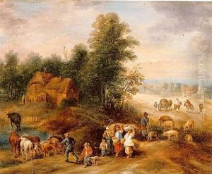 A Bacchanal by Theobald Michau