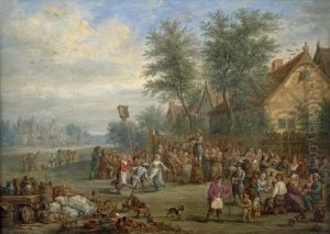 Dorffest Mit Violinspieler