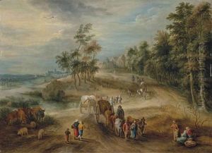 Retour De Marche Dans La Campagne Flamande