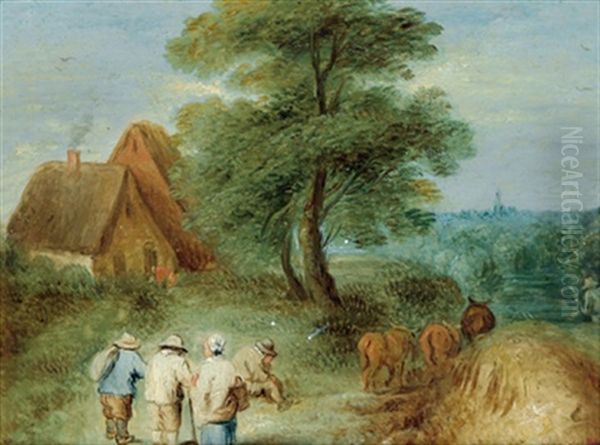 Landschaft Mit Bauern Und Vieh - view 1