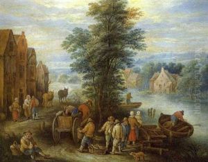 Paysans Au Bord D'un Fleuve Paysans Au Bord D'un Fleuve