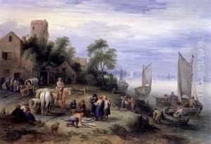 Pecheurs En Bord De Riviere Pecheurs En Bord De Riviere