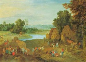 Harvest Scene by Theobald Michau