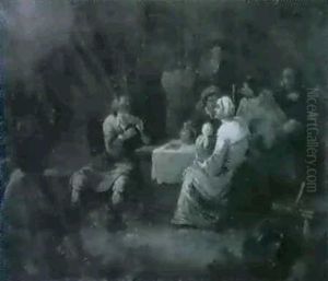 Scene De Cabaret by Theobald Michau