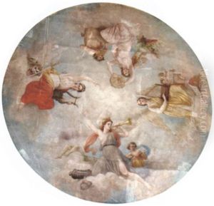 Allegorie De La Musique by Ernest Barthelemy Michel