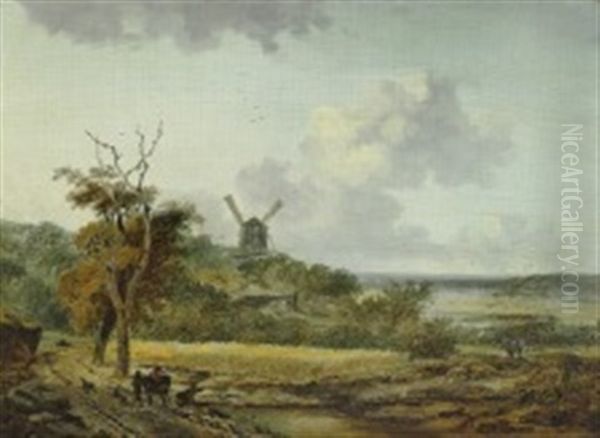 Landscape With A Mill In The Background - view 1