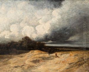 A Landscape With An Approaching Storm by Georges Michel