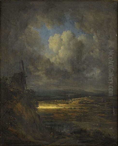 Paysage D'orage Et Reflet De Soleil - view 1