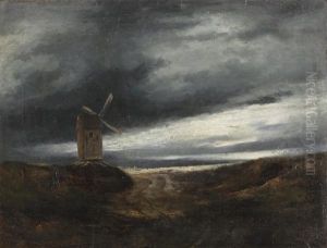 Le Moulin A Vent by Georges Michel