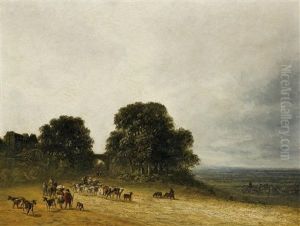 Landschaft Mit Hirten by Georges Michel