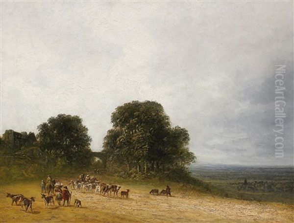 Landschaft Mit Bauern Und Vieh Bei Saint-denis - view 1