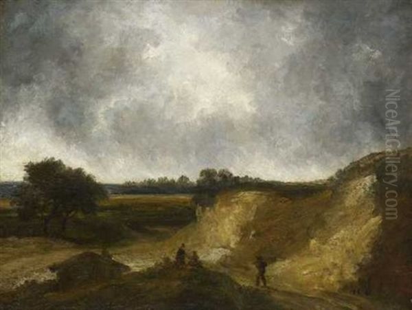 Hohlweg Zwischen Sanddunen Mit Buschwerk - view 1