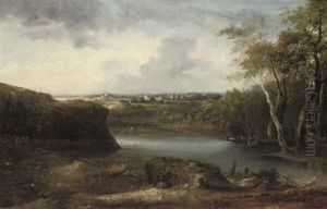A Quiet Stretch Of River by Georges Michel
