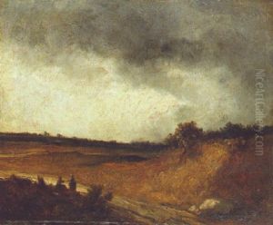 Washerwomen Under Threatening Skies by Georges Michel