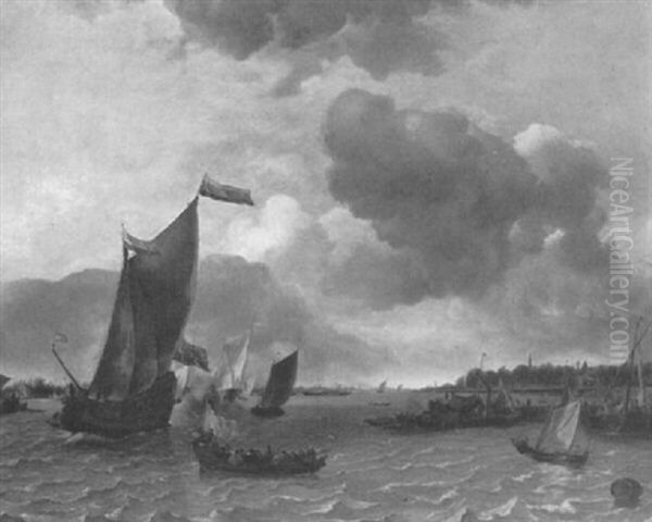 A Busy Harbor - view 1