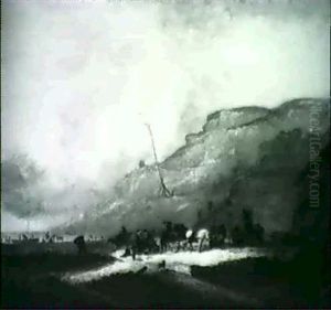 Dechargement De La Peche by Georges Michel