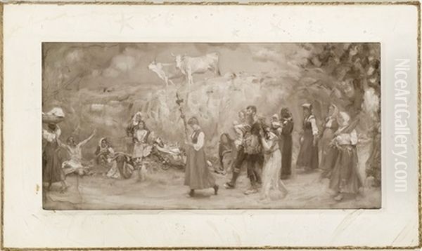 Gli Storpi (study) - view 1