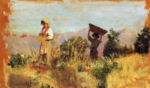 Due Pastorelli In Un Campo