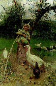 La Contadinella by Francesco Paolo Michetti