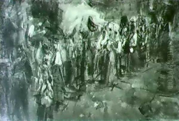 Donne In Processione In Una Strada Di Paese - view 1