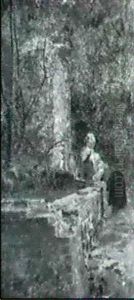 Figures Fetching Water At A Spring Figures Fetching Water At A Spring