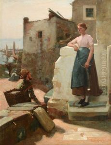 Seaside Flirtation by James Coutts Michie