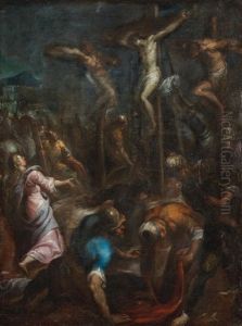The Crucifixion by Andrea (Andrea Vicentino) Michieli