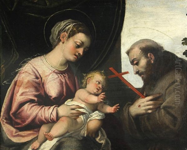 Virgin And Child With Saint Francis - view 1