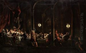 Belshazzar's Feast by Andrea (Andrea Vicentino) Michieli