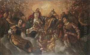 The Holy Trinity With Saints Stephen And Lawrence