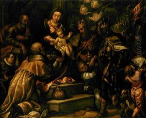 Adorazione Dei Magi by Andrea (Andrea Vicentino) Michieli