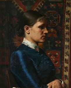 Profile Portrait Of A Woman by Bernhard Middelboe