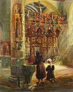Interieur Der Kapelle St. Fiacre
