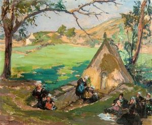 Bretonnes A Pont-aven by Arthur Midy