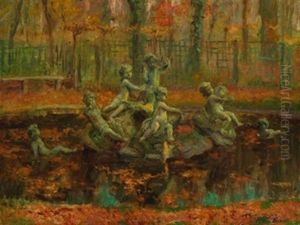 Brunnen Im Park by Arthur Midy
