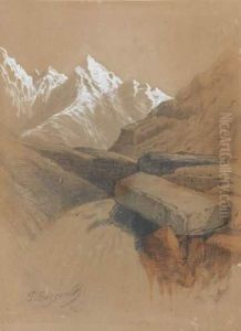 Paysage Du Caucase by Boris Vasilievich Bessonov