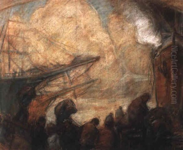 Le Dechargement Des Navires - view 1