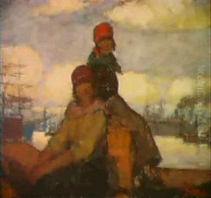 Havenvrouwen. Femmes Du Port. by Eugene van Mieghem