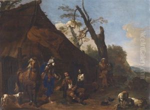 Die Fluchtige Erminia Bittet Einen Landmann Um Aufnahme Die Fluchtige Erminia Bittet Einen Landmann Um Aufnahme
